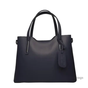 Дамска чанта FIRENZE CLASSICO- черна - кожени чанти, Италия