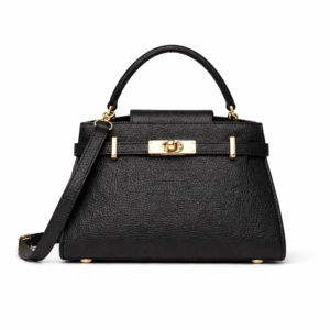 Дамска чанта LUNA ROSSI – черна - кожени чанти, Италия