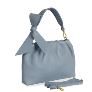 Дамска чанта Garaziosa светло син Произведена в Италия - кожени чанти, Италия