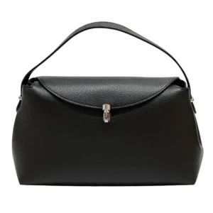 Дамска чанта CARINNI &ndash; черна - кожени чанти, Италия