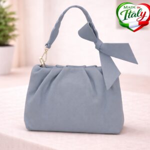 Дамска чанта Garaziosa светло син Произведена в Италия - кожени чанти, Италия