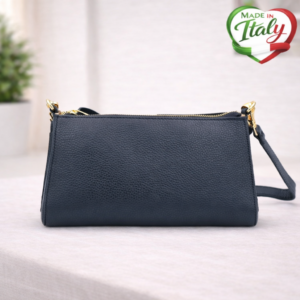 Дамска чанта Fratella черен - кожени чанти, Италия