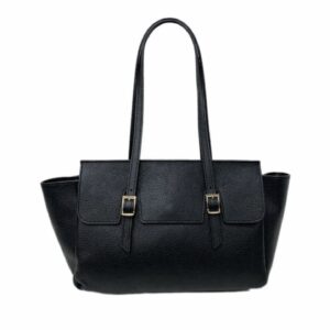 Дамска чанта MARIPOSA &ndash; черна - кожени чанти, Италия