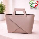 Дамска чанта ORNELLA пудра - кожени чанти, Италия