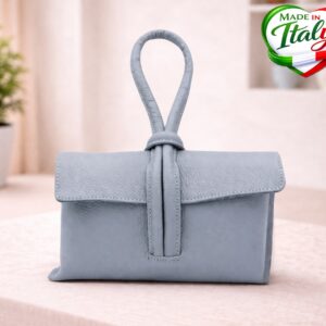 Дамска чанта Picollino синя ПРОИЗВЕДЕНА В ИТАЛИЯ - кожени чанти, Италия