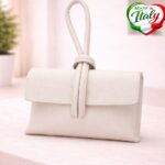 Дамска чанта Picollino бяла - кожени чанти, Италия