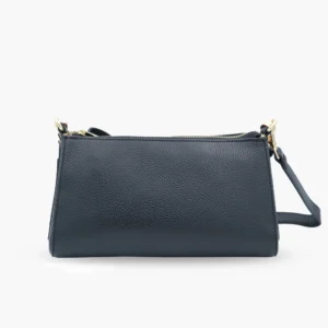 Дамска чанта Fratella черен - кожени чанти, Италия