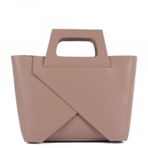 Дамска чанта ORNELLA пудра - кожени чанти, Италия