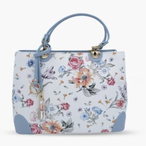 Дамска чанта Papavero бяла - кожени чанти, Италия